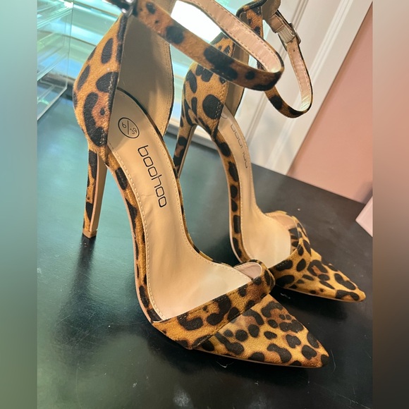 Boohoo Animal Print Stiletto Heels - Picture 1 of 4